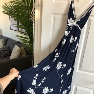 Dresses - Navy and white floral dress Dresses - Navy and white floral dress